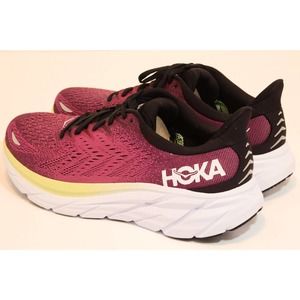 Hoka 1 Clifton 8 Running Shoes - Women's Size 10.5B - Blue Graphite/Ibis Rose